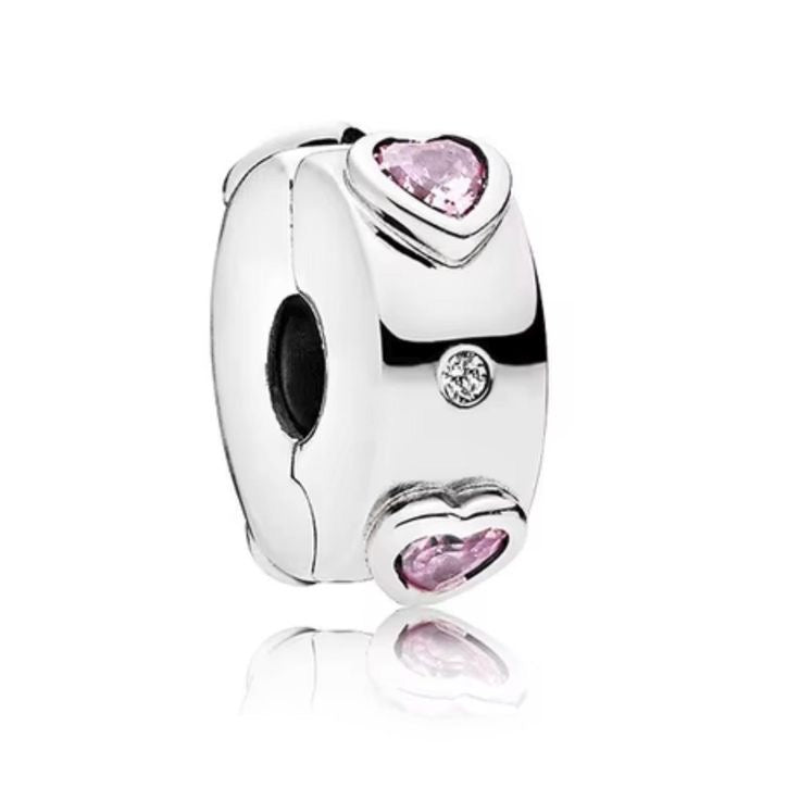 Clip separador corazones rosados 💖