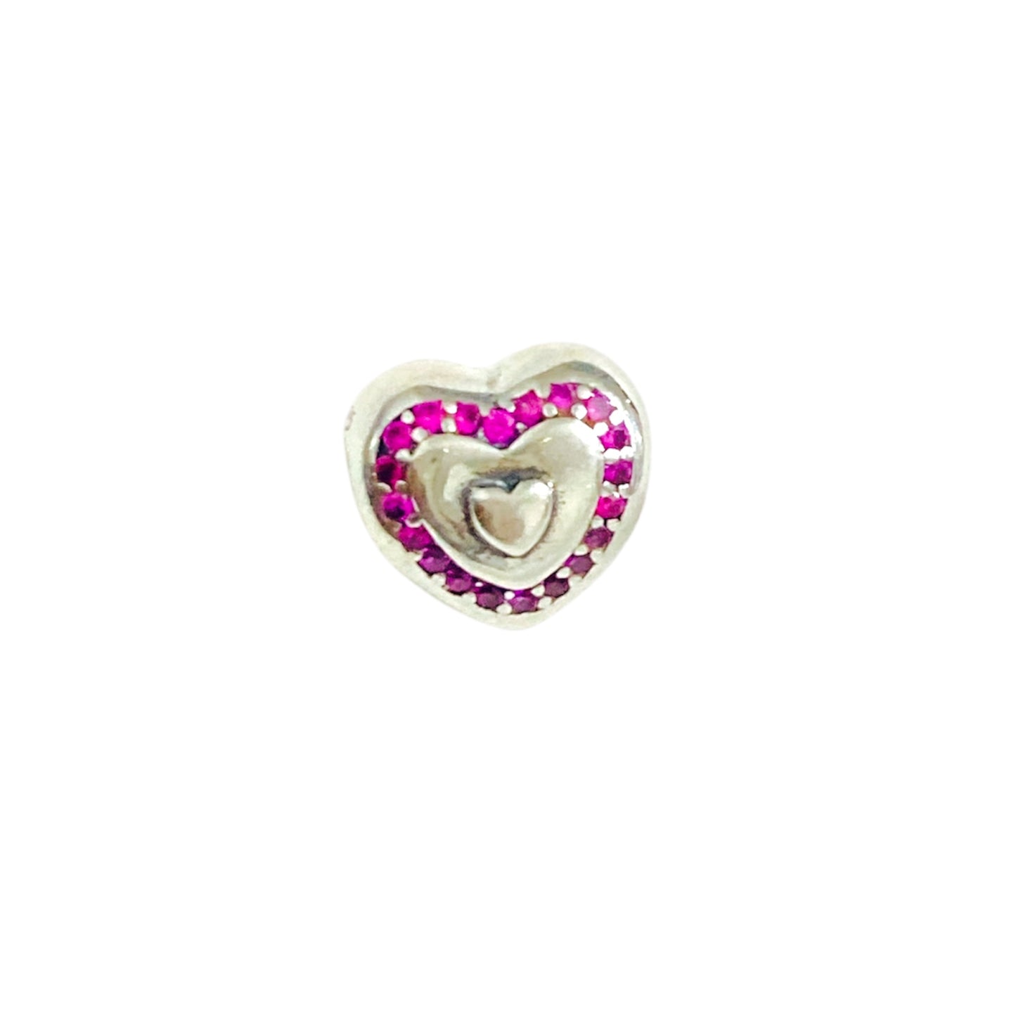 Charm corazón brillos 💖 rosados