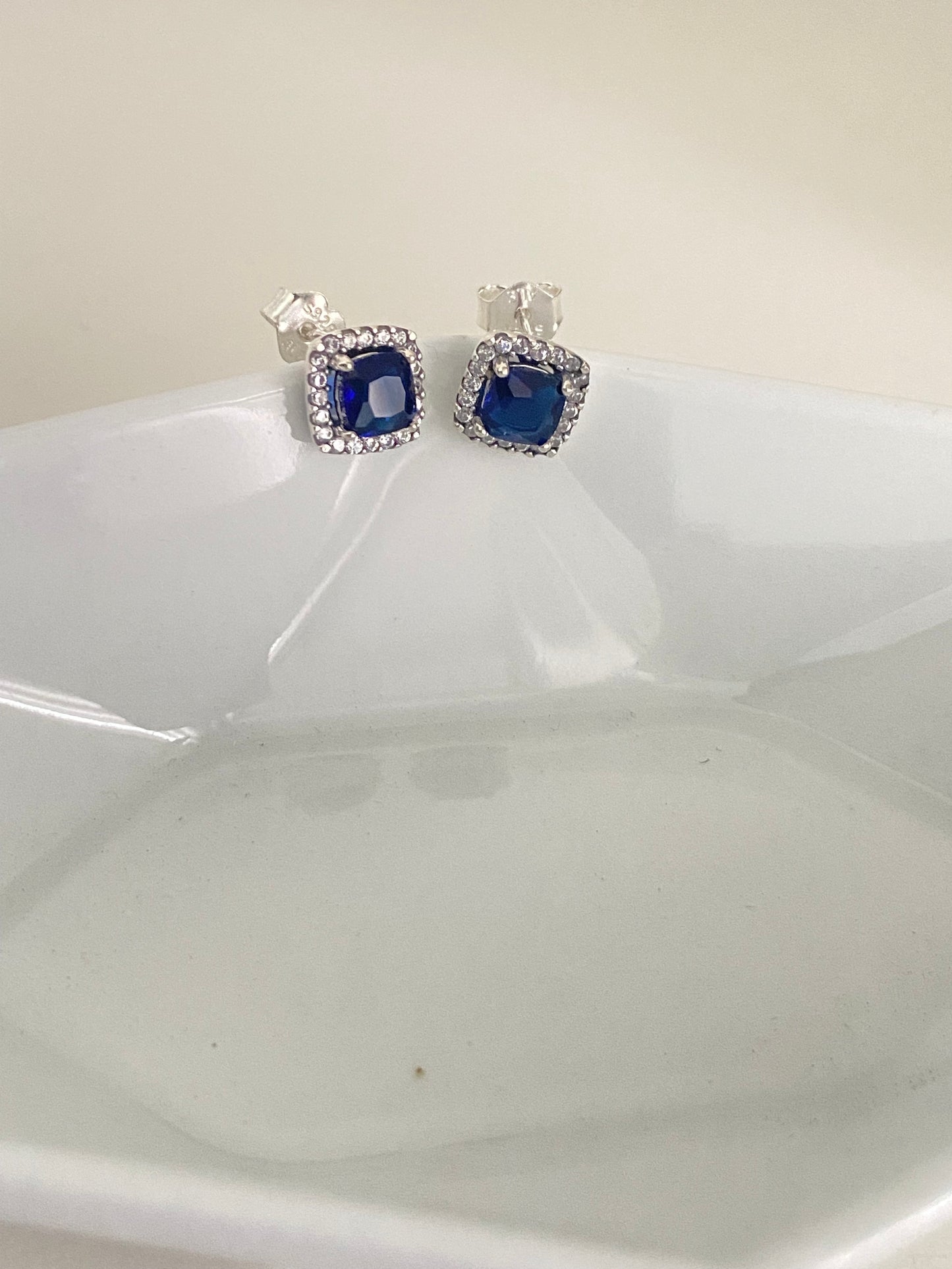 Aretes azul zafiro