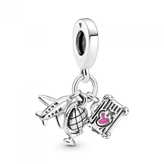 Charm maleta avión y mundo 🧳 ✈️ 🌎