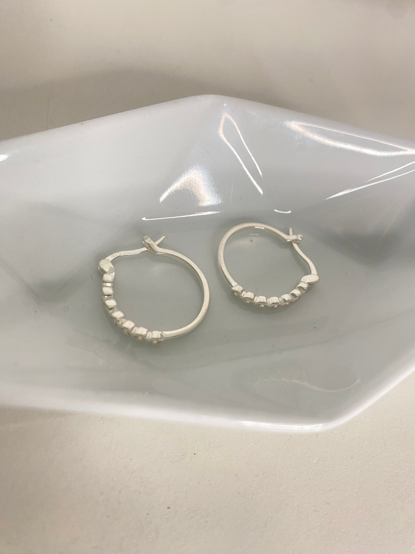 Argollas medianas sparkling