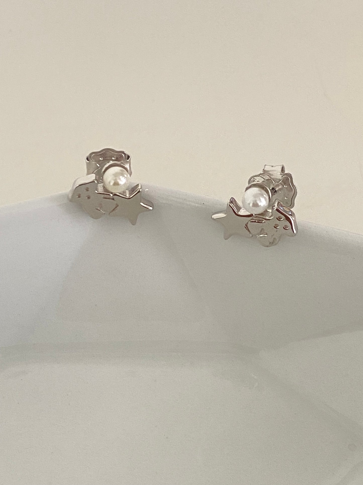 Aretes 🐻 y perla