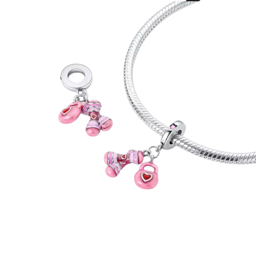 Charm pesas rosadas