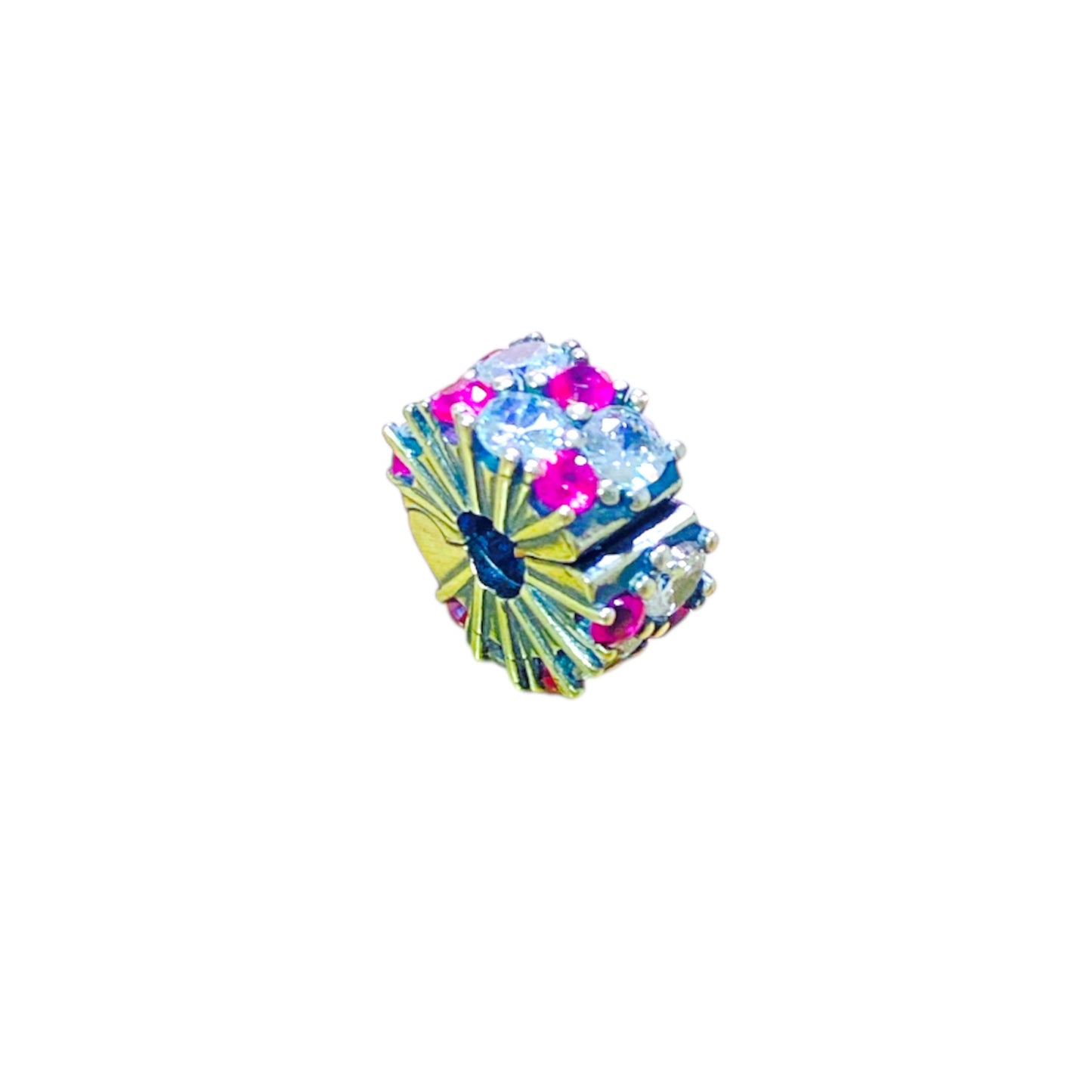 Clip separador shining rojo y blanco