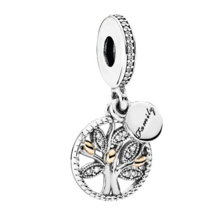 Charm árbol de la vida redondo