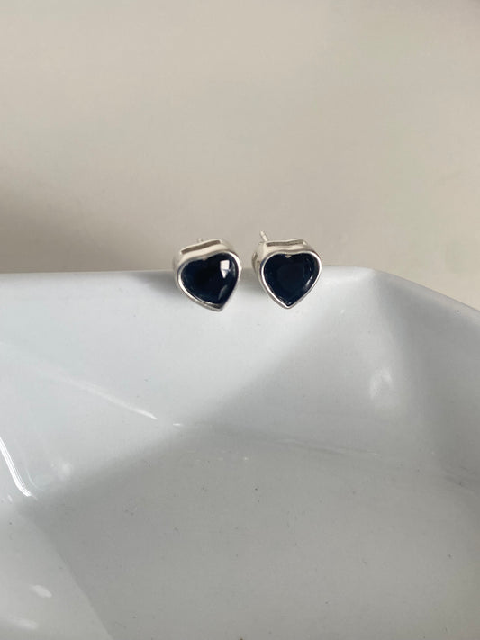 Aretes corazones black 🖤