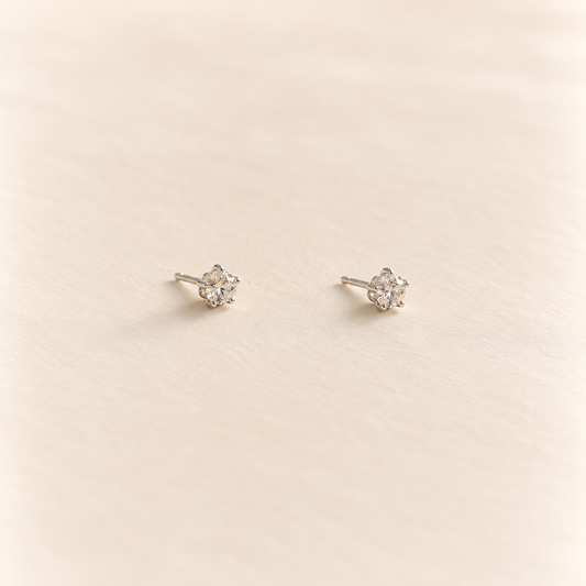 Aretes mini brillo