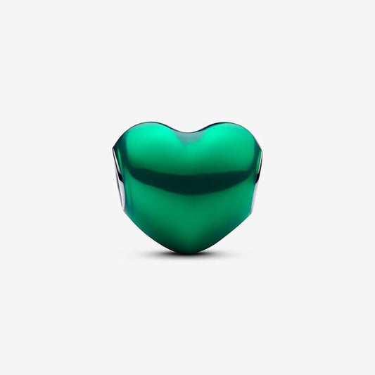 Charm Corazon verde intenso 💚