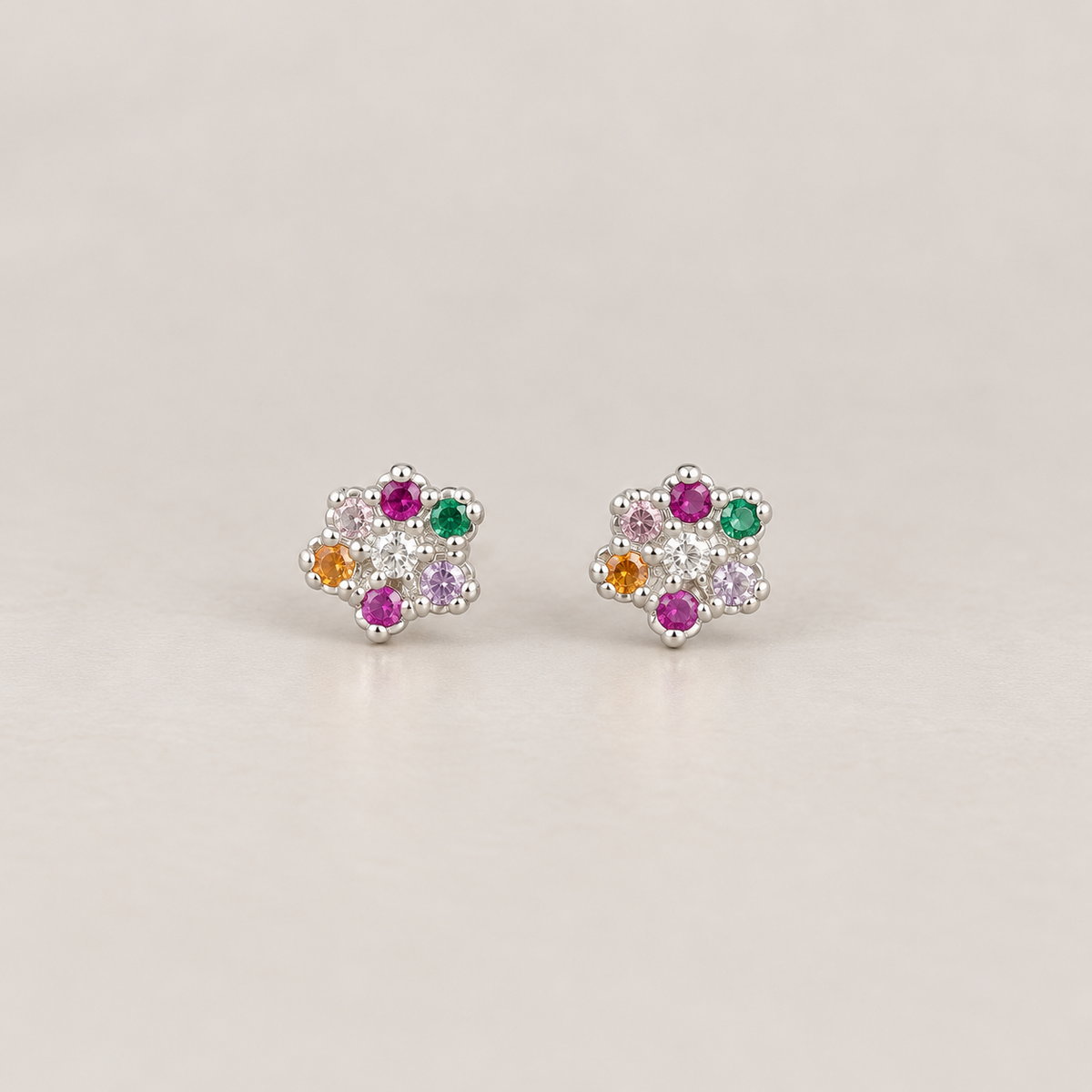 Aretes Patita Multicolor 🐾
