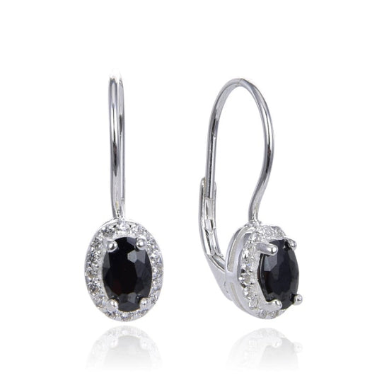 Aretes zarcillos negros