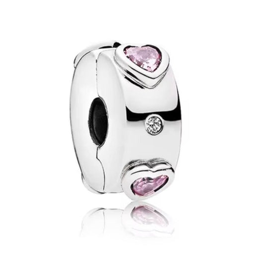 Clip separador corazones rosados 💖