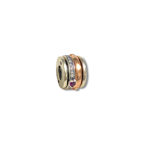 Charm separador pink gold