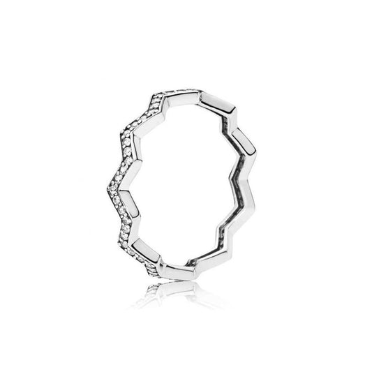 Anillo Zig Zag sparkling