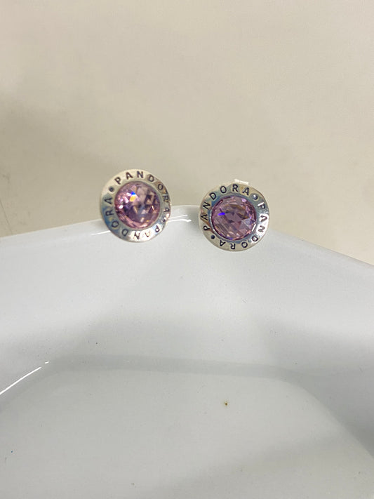 Aretes sparkling rosados