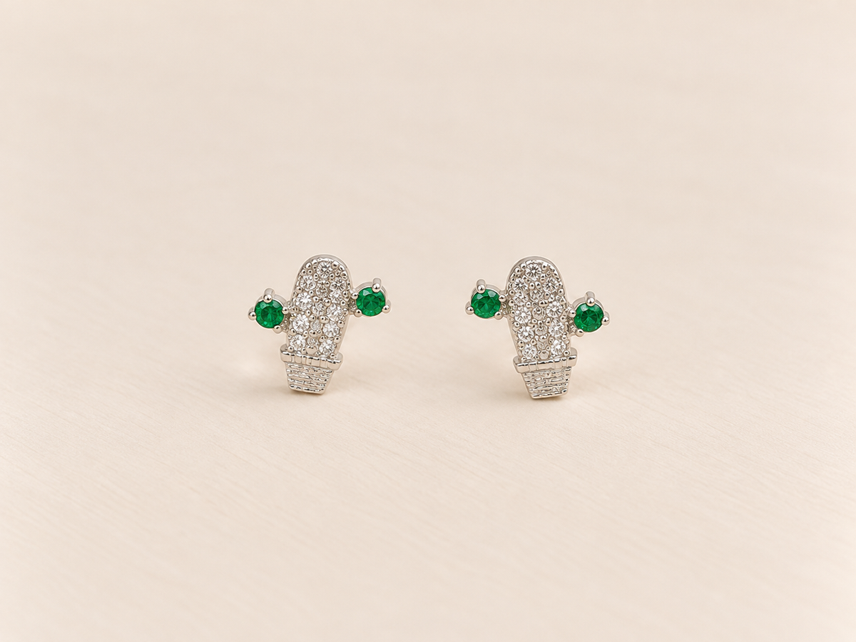 Aretes Cactus con Circones ✨