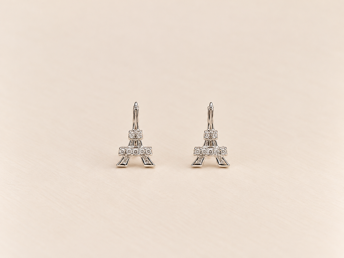 Aretes Torre Eiffel con Circones ✨