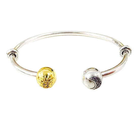 Pulsera Bangle sol y luna