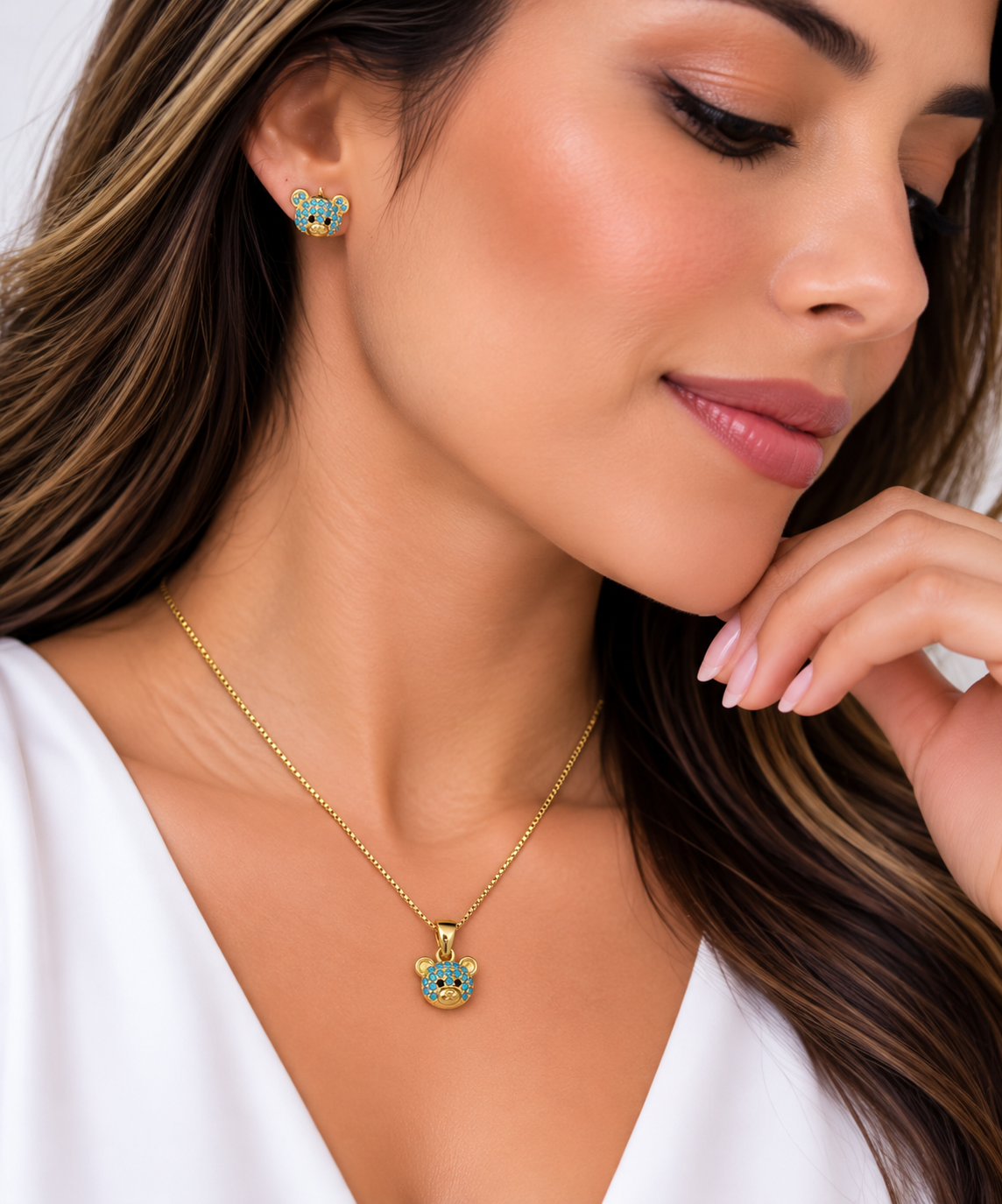 Juego Osito Turquesa