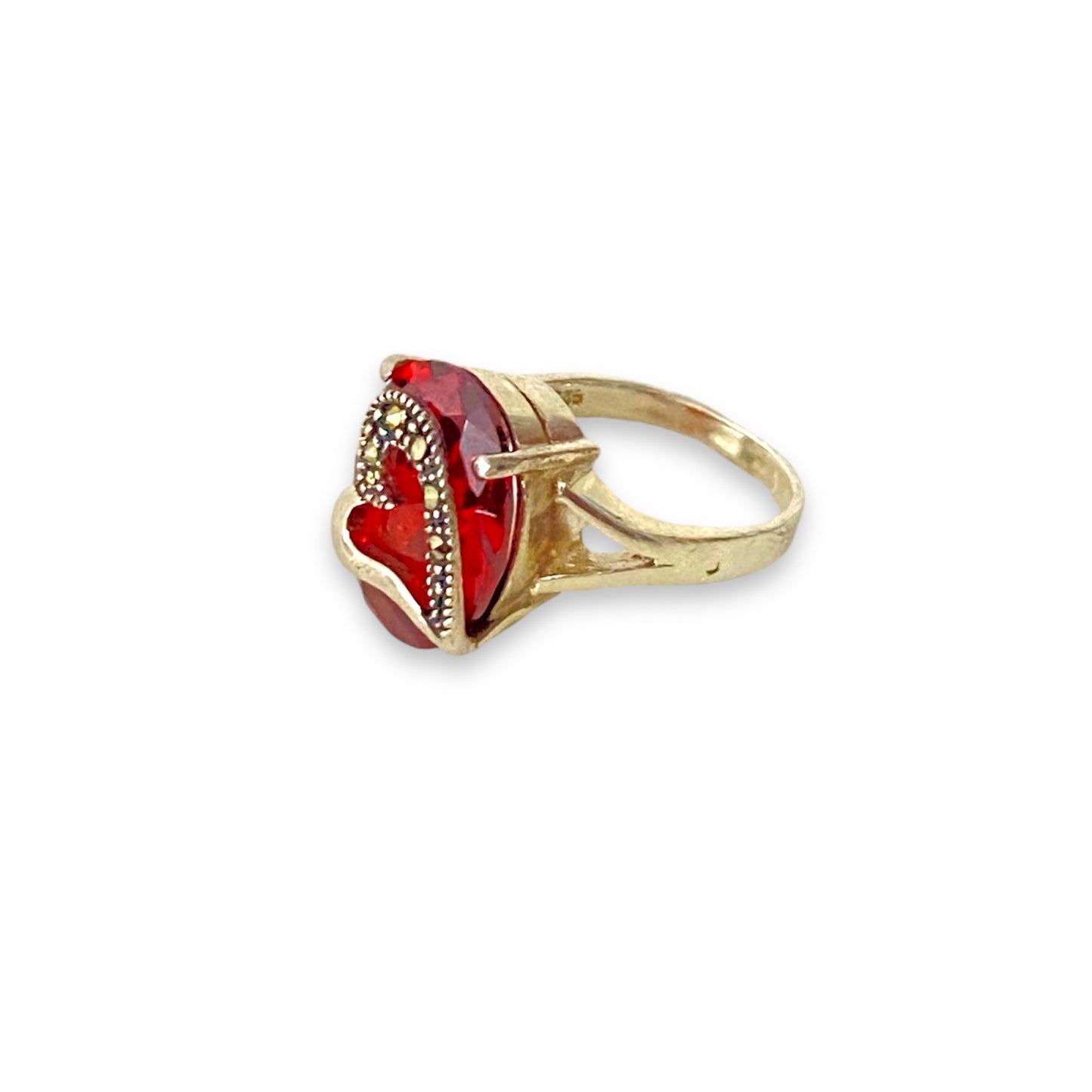 Anillo piedra corazón ♥️