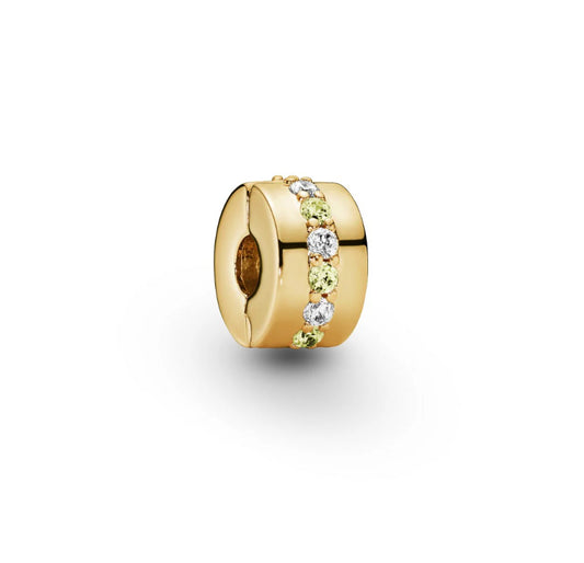 Clip dorado fila  brillos