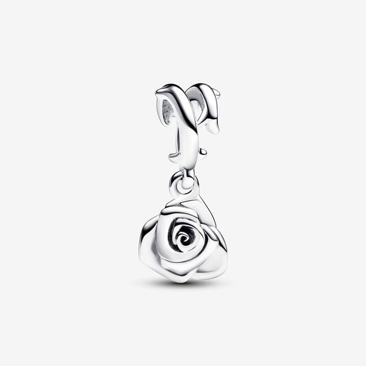 Charm rosa 🌹 plateada