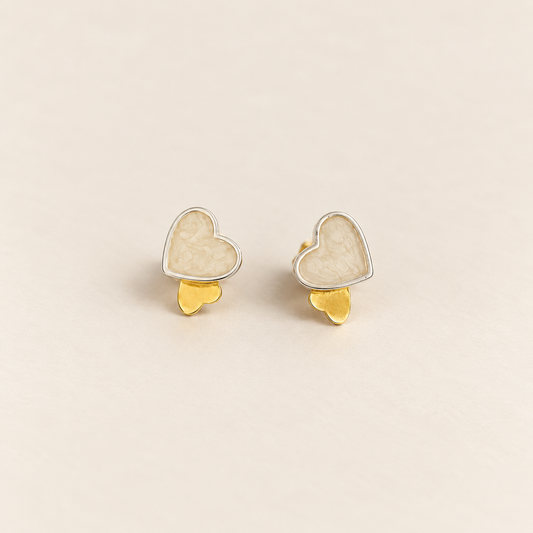 Aretes Corazón Plata 925 💛