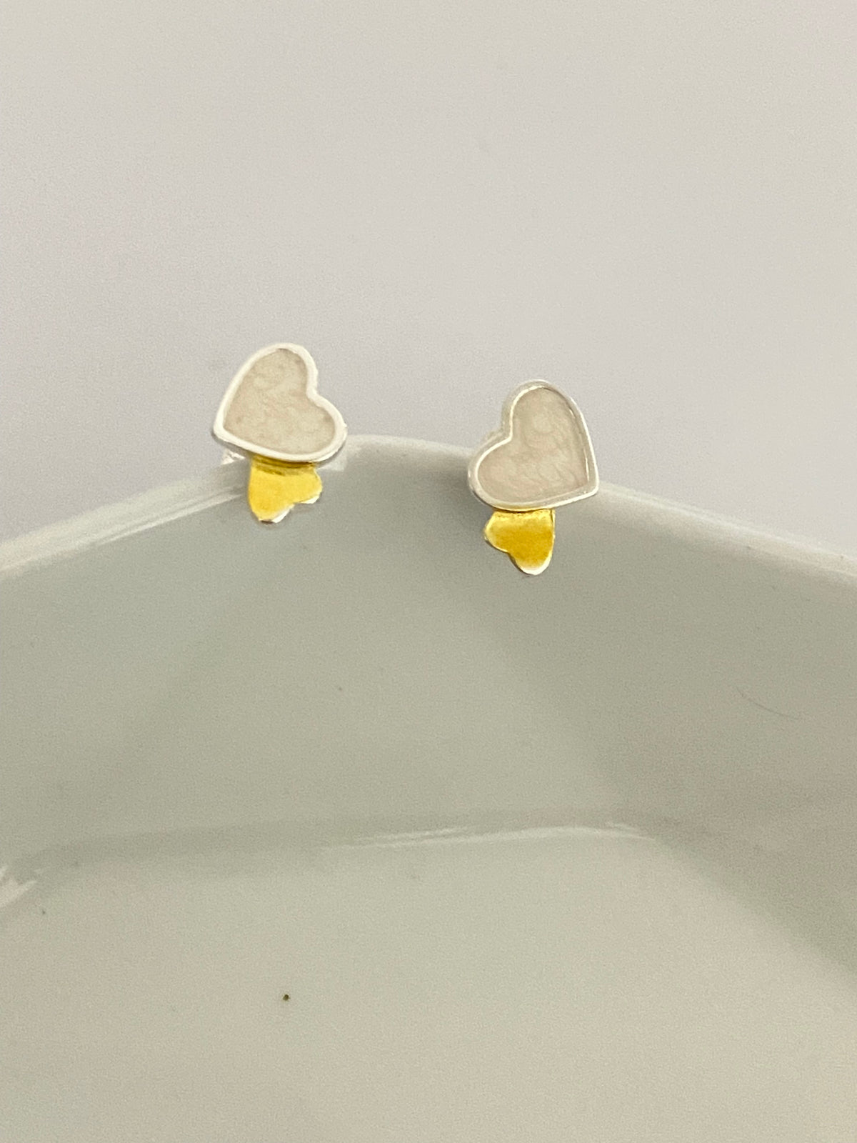 Aretes Corazón Plata 925 💛