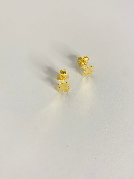 Aretes oso dorado