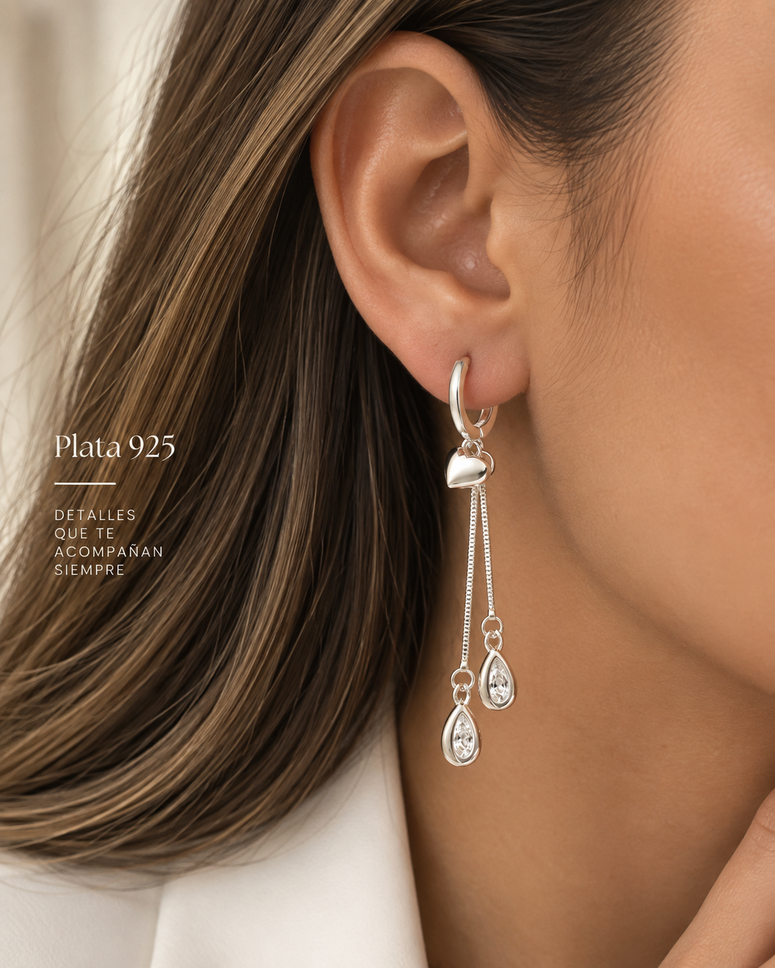 ✨ Aretes Plata 925 | Elegancia en movimiento
