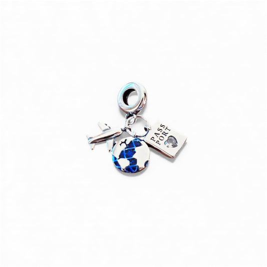 Charm mundo 🌎 avión ✈️ y pasaporte