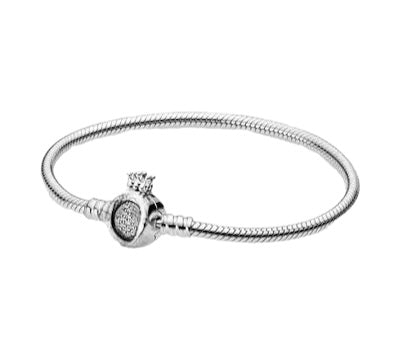 Pulsera de plata de ley 925 para colgantes